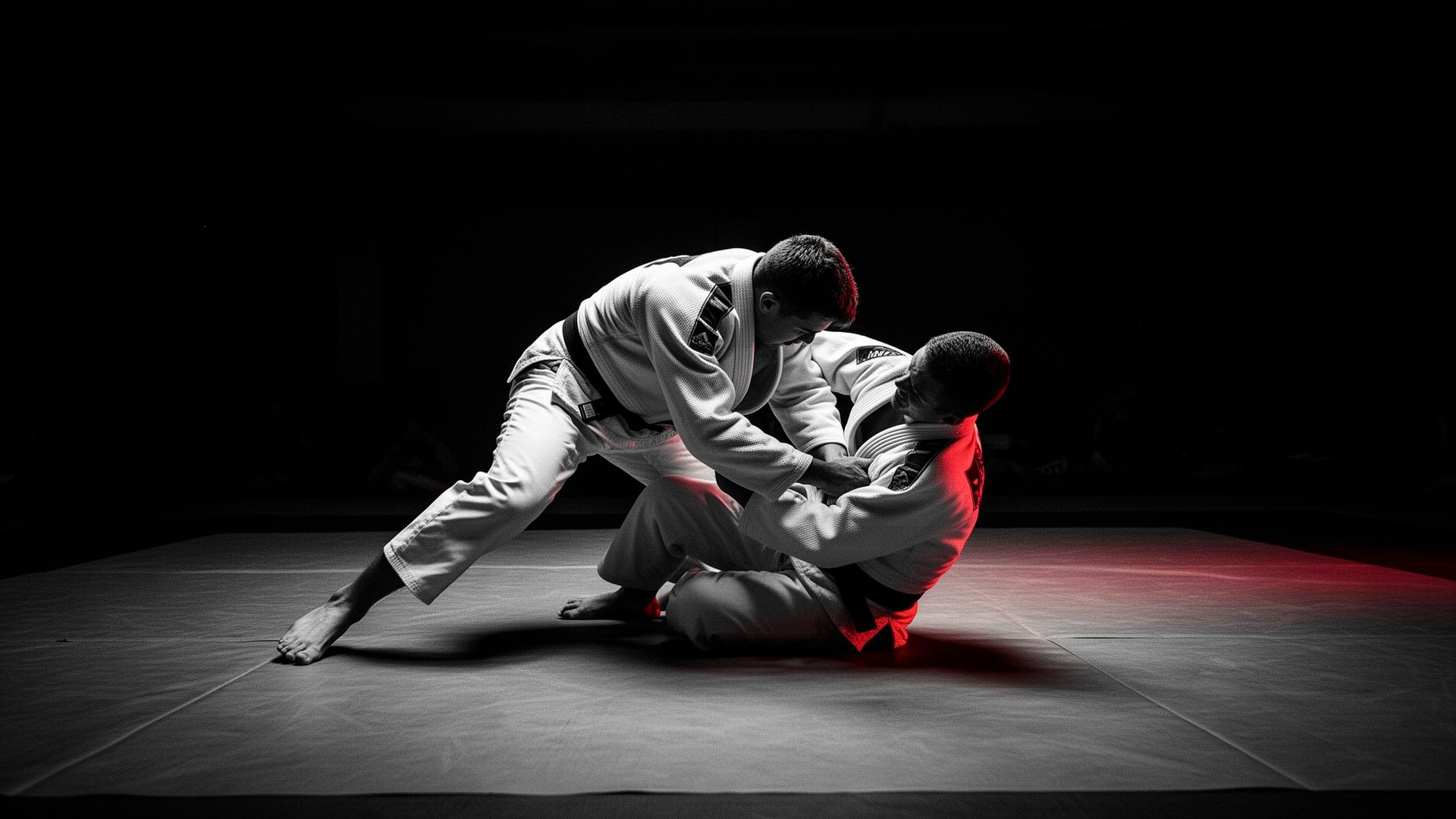Treino de jiu-jitsu